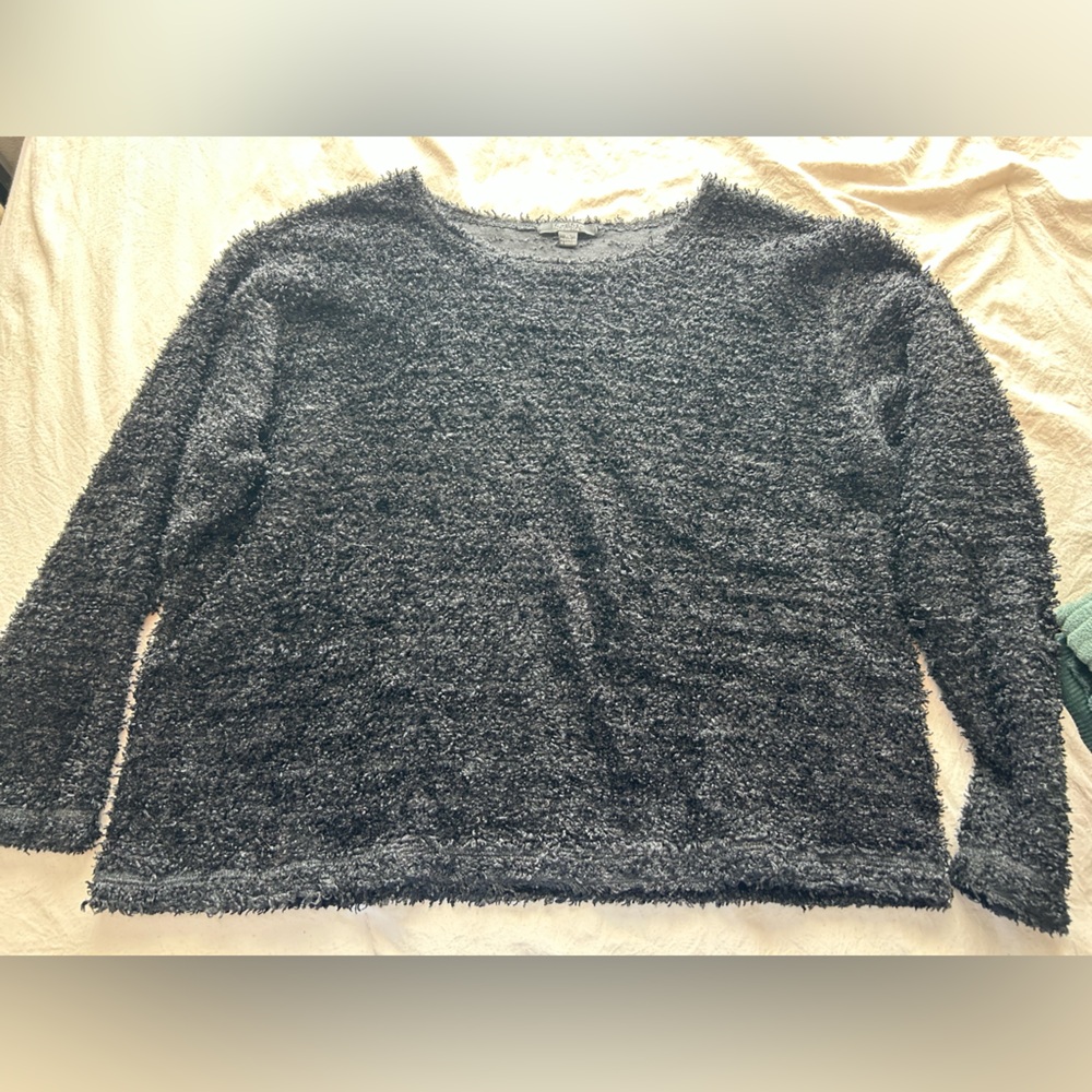Karen Kane Charcoal Fuzzy Sweater